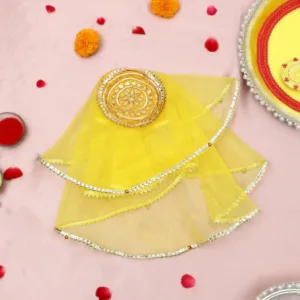 dazzling-yellow-gota-patti-thali-cover