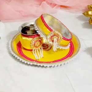 dazzling-yellow-and-pink-karwa-chauth-thali-set