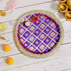 Elephanth Blue Pooja Thali