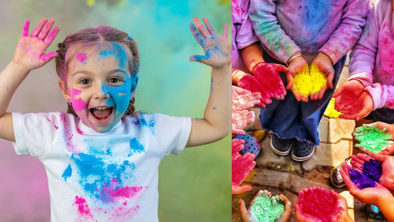 Herbal holi color safe for kids