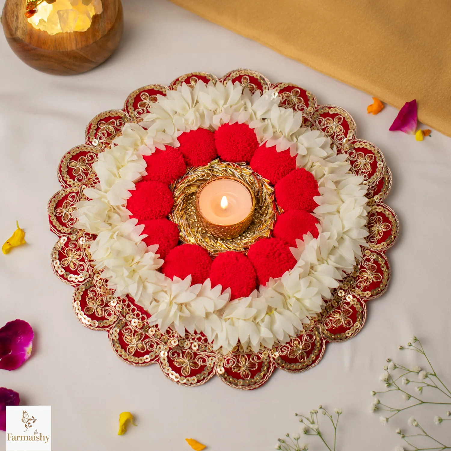 T-light holder for elegant mandir and decortion