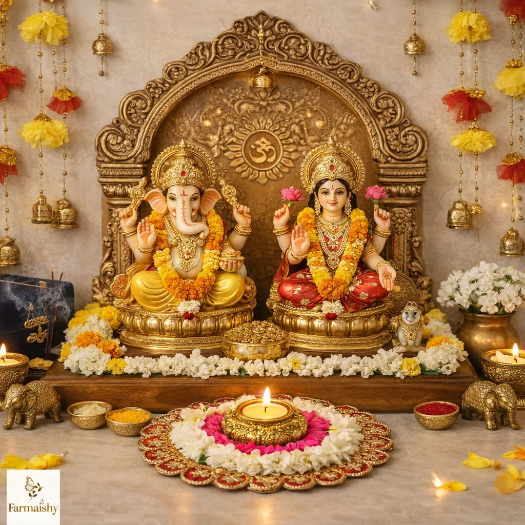 Mandir decoration products , Hangings,diys,pooja thali and backdrops